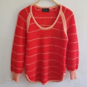 Vintage Rafique Tunic Sweater Mohair Wool Balloon Sleeve Retro Streetwear Winter